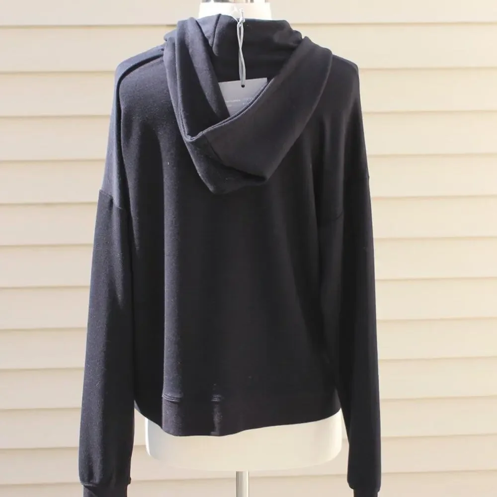 Marled Women's Black Hoodie Sweatshirt Love Graphic Size Medium - Picture 11 of 14